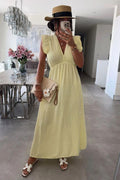 Sun Ruffle Dress | Yellow