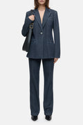 Rigid Denim Blazer | Dark Blue
