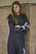 Terry Denim Jacket 30325 | Dark Denim