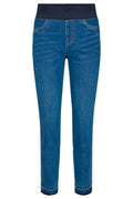 Shantal Ankle Pa Raw | Medium Blue Denim