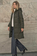 Nova Square Down Coat |  Dusty Olive