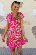 Tia Dress | Pink Mix