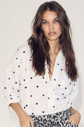 Heart Oversize Shirt 35520 | White