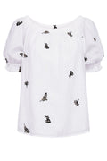 Stream Blouse 206178 | Brilliant White Black