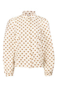 Flora Ls Blouse | Brown Herat