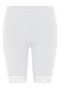 Shorts W/Lace, Organic | White