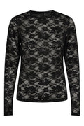 Isa Ls Lace Blouse | Black