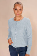 Almine Knit Cardigan | Cashmere Blue