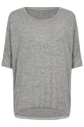 Lora Ss Blouse |  Lt Grey Melange