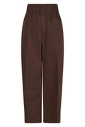 Yana Poplin Pants | Dark Brown