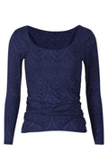 Alma Ls Turn Top | Navy Lala