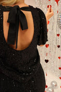 Paige Ss Blouse | Black Sequins