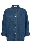 Delina Denim Ss Shirt 35780 | Dark Denim