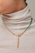 Gabriella Necklace | Green Peach Pearl