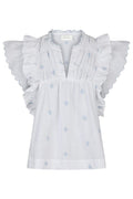 Jayla Embroidery Top | White