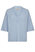 Taci 3/4 V-Neck Knit |  Cashmere Blue