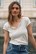 Troy Tee Ss | Ecru