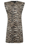 Tiger Sequin Dress | Bone