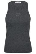 Sahara Embroidery Tank Top 33151 | Dark Grey