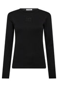 Granny Embroidery Ls Tee 33180 | Black