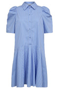 Mica Stripe Ss Shirt Dress 36551 | Pale Blue