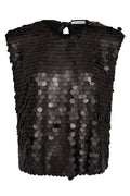 Maxi Sequin Bow Top 35677 | Black