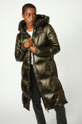 Nova Metallic Down Jacket | Forest Night