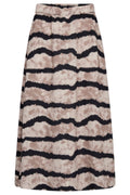 Aby Skirt 205280 | Taupe Gray Black
