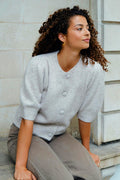 Trudy Knit Cardigan | Beige Melange