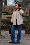 Anastacia Cord Jacket | Ivory