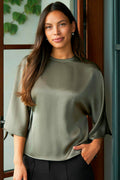 Liora Heavy Sateen Blouse | Cold Army
