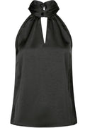 Svala Heavy Sateen Top | Black