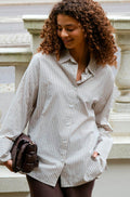 Dita Double Stripe Shirt | Creme