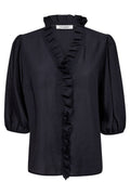 Anika Frill Ss Shirt 35905 | Navy
