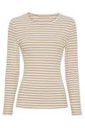 Jonesizeiane Ls Tee | Beige Greggio