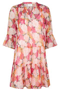 Gunvor Maxi Flower Dress | Pink
