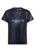 Nivola O-Neck Metallic Tee  |  Salute Navy