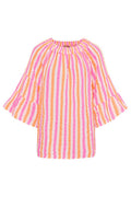 Putte Shirt | Orange Fuxia Stripe