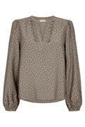 Elin Blouse 207315 | Desert Taupe Black