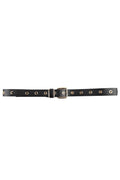 Penny Belt Eyelets  | Black
