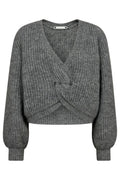 Cozy Lurex Twist Knit 32132 | Grey Melange