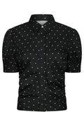 Frannie Dot Shirt | Black