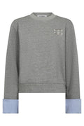 Daniella Cuff Sweat | Grey Melange