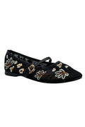 Noelle Floral Ballerina | Black