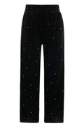 Velia Velvet Pants | Black