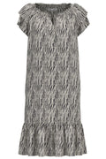 Sunrise Crop Carolacc Dress | Offwhite Black
