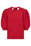 Coralie Bow Rib Knit 32135 | Flame