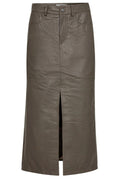 Phoebe Leather Slit Skirt 34074 | Elephant