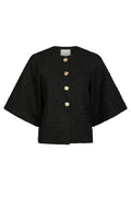 Rosella Boucle Mini Jacket | Black