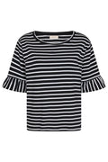 Marline Tee | Black Brilliant White
